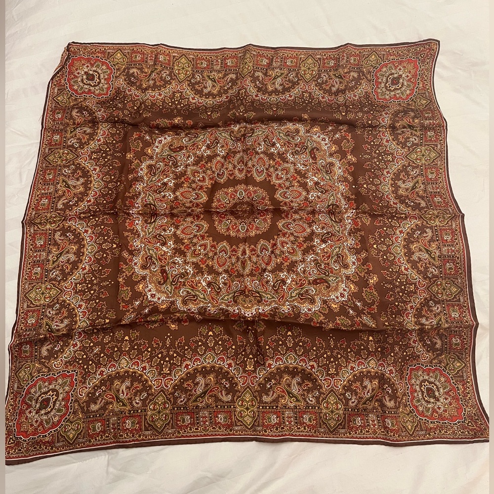 Brown Paisley Scarf